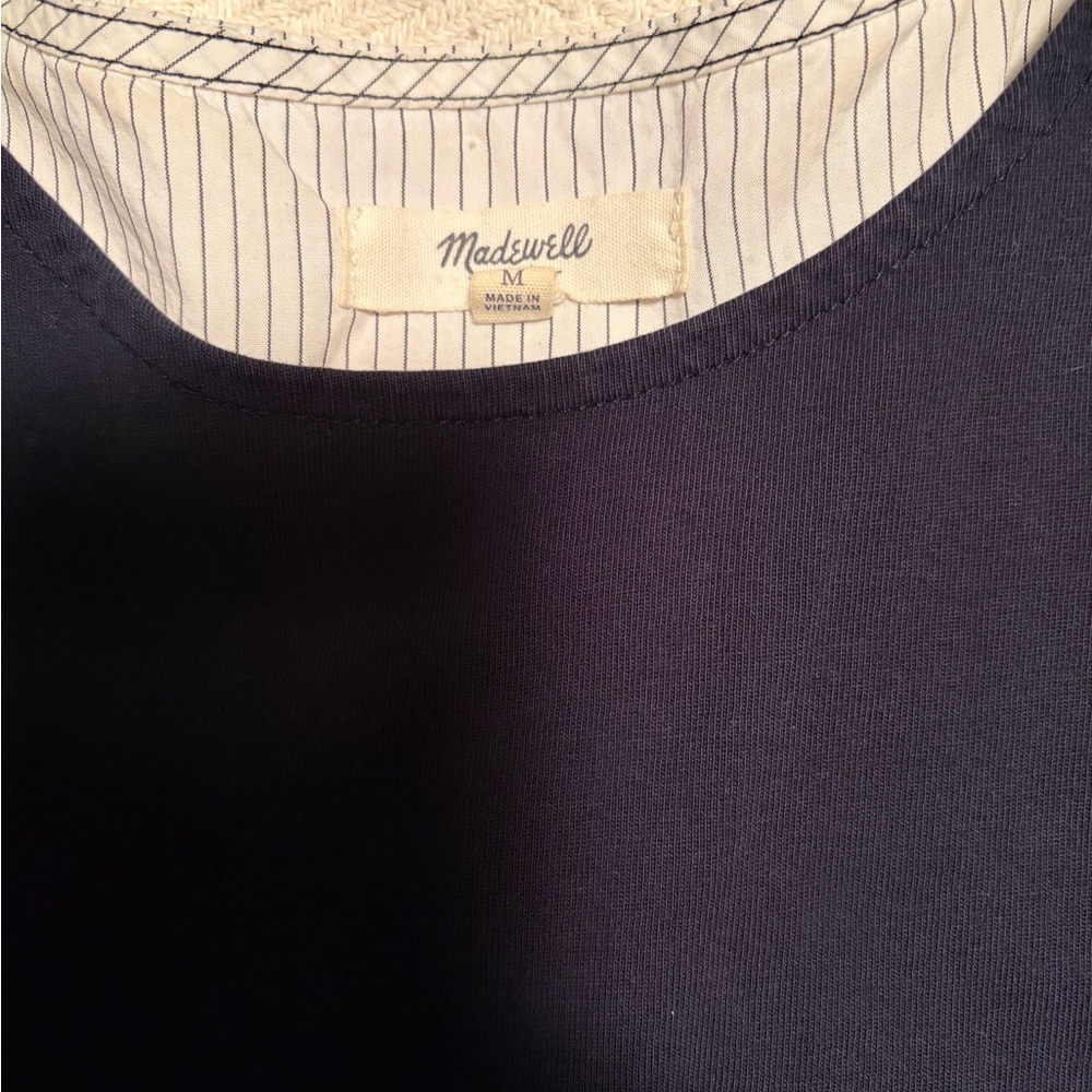 Madewell Dark Blue Crew Neck Tee